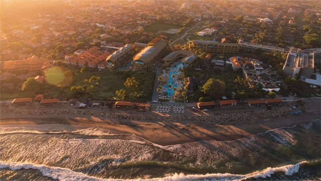 Concept rendering of a beachfront resort project in Bali